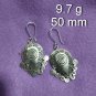 FINE SILVER EARRINGS 925 STERLING CRAFT VINTAGE TRIBAL JEWELRY WOMEN LOT1718