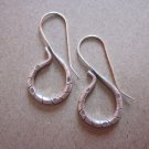 Hill Tribe Fine Sterling Silver Earrings Gorgeous Vintage Twist Hook Collectible
