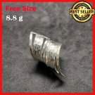 FINE SILVER RINGS 925 STERLING リング BAGUE ADJUSTABLE SIZE LUXURY LONG HAMMER