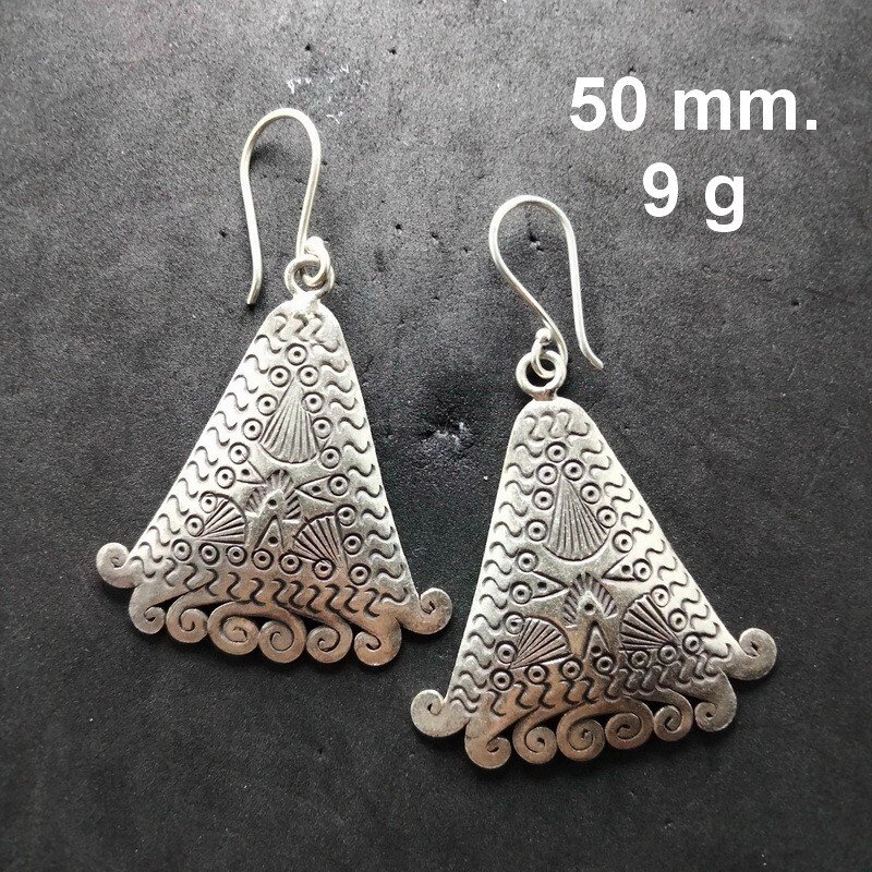 FINE SILVER EARRINGS 925 STERLING CRAFT Hook 9g LOT18 Dangle Tribal Charms 23