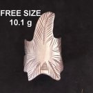 Fine Silver Rings Sterling 925 Vintage Craft Jewelry Karen Adjustable Size R425