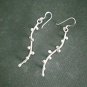 FINE SILVER EARRINGS 925 STERLING CRAFT Dangle 6g Algae Weeds Charms 23615