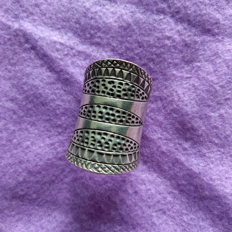 FINE SILVER RINGS 925 STERLING FFONIWCH f&Atilde;&iexcl;inne ADJUSTABLE SIZE LONG TRIBAL R7725