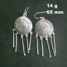 FINE SILVER EARRINGS 925 STERLING CRAFT Dangle 14g Vintage Tribal Chinese 23820