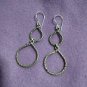 FINE SILVER EARRINGS 925 STERLING CRAFT VINTAGE TRIBAL JEWELRY WOMEN LOT1706