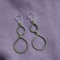 FINE SILVER EARRINGS 925 STERLING CRAFT VINTAGE TRIBAL JEWELRY WOMEN LOT1706