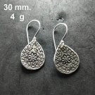 FINE SILVER EARRINGS 925 STERLING CRAFT Dangle 8g LOT18 Winner Grape Drop 08