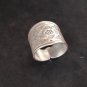 Fine Silver Rings Sterling 925 Vintage Craft Jewelry Karen Adjustable Size R417