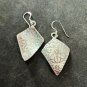 FINE SILVER EARRINGS VINTAGE CRAFT DANGLE ARTISAN 6g TRIBAL CHARMS #E030