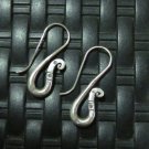 FINE SILVER EARRINGS 925 STERLING CRAFT VINTAGE DANGLE DROP SNAKE REPTILE EGYPT