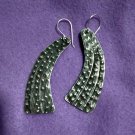 FINE SILVER EARRINGS 925 STERLING CRAFT VINTAGE TRIBAL JEWELRY WOMEN LOT1746