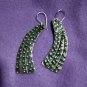 FINE SILVER EARRINGS 925 STERLING CRAFT VINTAGE TRIBAL JEWELRY WOMEN LOT1746