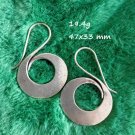 Fine Sterling Silver Earrings 925 Handcraft Tribal Jewelry Hoops Vintage ERA1208 Fine Sterling Silver Earrings 925 Handcraft Tribal Jewelry Hoops Vintage ERA1208