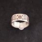 Fine Silver Rings Sterling 925 Vintage Craft Jewelry Karen Adjustable Size R409