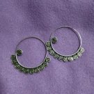 FINE SILVER EARRINGS 925 STERLING CRAFT VINTAGE TRIBAL JEWELRY WOMEN LOT1701