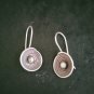 FINE SILVER EARRINGS 925 STERLING CRAFT Dangle 4g Filigree Tiny Bowl 23249