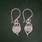 FINE SILVER EARRINGS 925 STERLING CRAFT Dangle 5g Hill Tribe Spiral Eye 23218