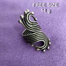 Fine Silver Rings Sterling 925 반지 Craft Jewelry Fashion Adjustable Size R78002