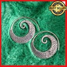 FINE SILVER EARRINGS 925 STERLING CRAFT VINTAGE TRIBAL FASHION ARTISAN LOT1602