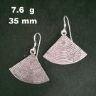 FINE SILVER EARRINGS 925 STERLING CRAFT Dangle 7g Charms Vintage Tribal 23237