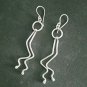 FINE SILVER EARRINGS 925 STERLING CRAFT Dangle 8g Long Tail Pin 23601