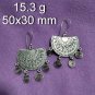 FINE SILVER EARRINGS 925 STERLING CRAFT VINTAGE TRIBAL JEWELRY WOMEN LOT1760