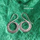 Fine Sterling Silver Earrings 925 Handcraft Tribal Jewelry Hoops Vintage ERA1201 Fine Sterling Silver Earrings 925 Handcraft Tribal Jewelry Hoops Vintage ERA1201