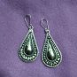 FINE SILVER EARRINGS 925 STERLING CRAFT VINTAGE TRIBAL JEWELRY WOMEN LOT1723