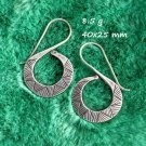 Fine Sterling Silver Earrings 925 Handcraft Tribal Jewelry Hoops Vintage ERA1214 Fine Sterling Silver Earrings 925 Handcraft Tribal Jewelry Hoops Vintage ERA1214