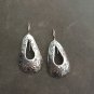 FINE SILVER EARRINGS VINTAGE CRAFT DANGLE ARTISAN 6g TRIBAL RUSTIC #E059