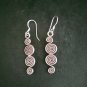 FINE SILVER EARRINGS 925 STERLING CRAFT Dangle 5g Long Spiral Filigree 23245