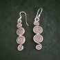 FINE SILVER EARRINGS 925 STERLING CRAFT Dangle 5g Long Spiral Filigree 23245