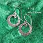 FINE SILVER EARRINGS 925 STERLING CRAFT VINTAGE TRIBAL FASHION ARTISAN LOT1622