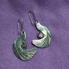 FINE SILVER EARRINGS 925 STERLING CRAFT VINTAGE TRIBAL JEWELRY WOMEN LOT1763