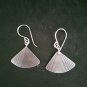FINE SILVER EARRINGS 925 STERLING CRAFT Dangle 9g Hill Tribe Pin Charm 23216