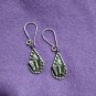 FINE SILVER EARRINGS 925 STERLING CRAFT VINTAGE TRIBAL JEWELRY WOMEN LOT1739