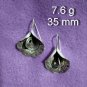 FINE SILVER EARRINGS 925 STERLING CRAFT VINTAGE TRIBAL JEWELRY WOMEN LOT1766