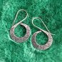 FINE SILVER EARRINGS 925 STERLING CRAFT VINTAGE TRIBAL FASHION ARTISAN LOT1614