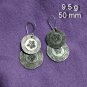 FINE SILVER EARRINGS 925 STERLING CRAFT CLUSTDLYSAU JEWELRY WOMEN LOT1777