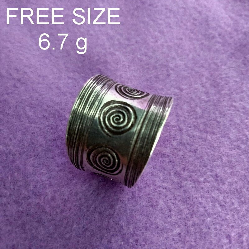 Fine Silver Rings Sterling 925 &euml;&deg;�&igrave;&sect;� Craft Jewelry Fashion Adjustable Size R78040