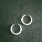 FINE SILVER EARRINGS 925 STERLING CRAFT Dangle 1g Little pierce ring 23609