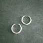 FINE SILVER EARRINGS 925 STERLING CRAFT Dangle 1g Little pierce ring 23609