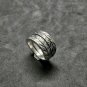 FINE SILVER RINGS 925 STERLING &atilde;�&ordf;&atilde;�&sup3;&atilde;�&deg; BAGUE ADJUSTABLE SIZE SPIRAL MULTIPLE ROLLS