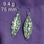 FINE SILVER EARRINGS 925 STERLING CRAFT VINTAGE TRIBAL JEWELRY WOMEN LOT1703