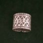 FINE SILVER RINGS 925 STERLING FREE SIZE 7g VINTAGE RETRO BAND R23805