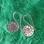 FINE SILVER EARRINGS 925 STERLING CRAFT VINTAGE TRIBAL FASHION ARTISAN LOT1606