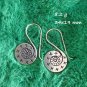 FINE SILVER EARRINGS 925 STERLING CRAFT VINTAGE TRIBAL FASHION ARTISAN LOT1606