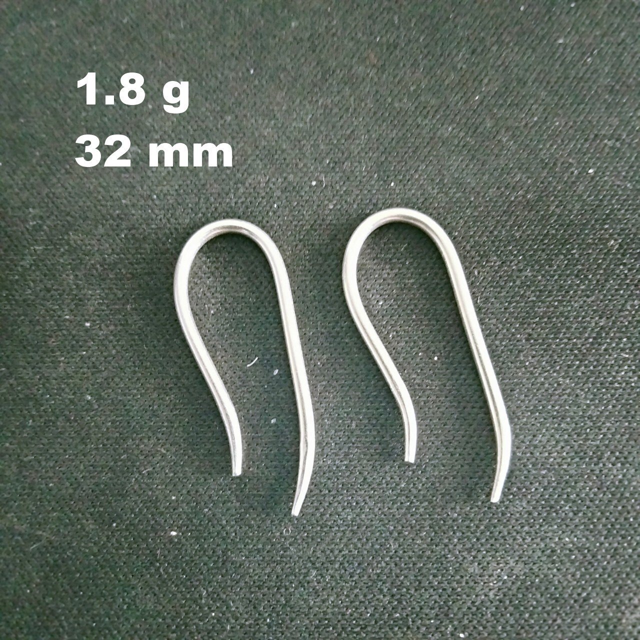 FINE SILVER EARRINGS 925 STERLING CRAFT Dangle 1g Spike Pierce Plain 23613