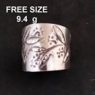 Fine Silver Rings Sterling 925 Vintage Craft Jewelry Karen Adjustable Size R420