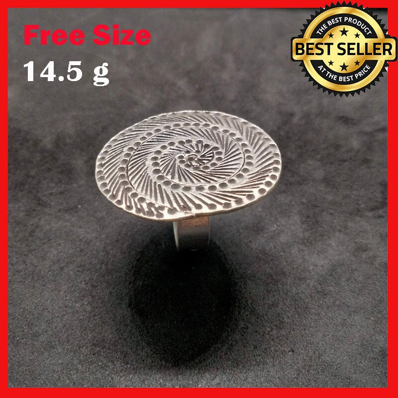 FINE SILVER RINGS 925 STERLING &atilde;�&ordf;&atilde;�&sup3;&atilde;�&deg; BAGUE ADJUSTABLE SIZE SPIRAL LAGANN POWER